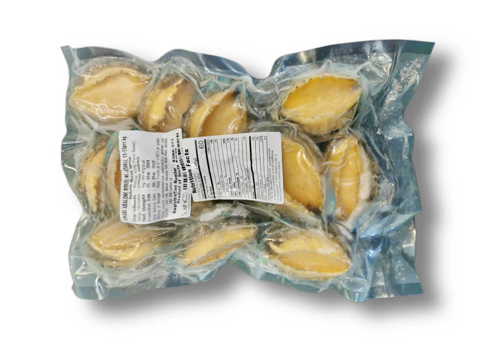 優質韓國鮑魚（連殼已煮熟）500g